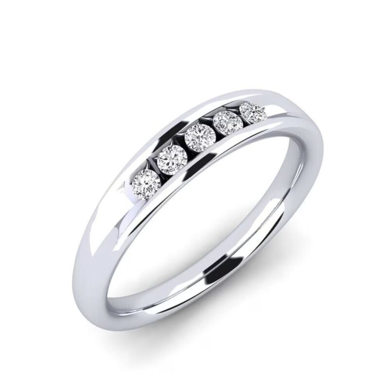 Minimalist Gold Band Ring - Image 3