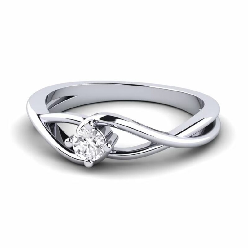Vintage Floral Engraved Ring - Image 2
