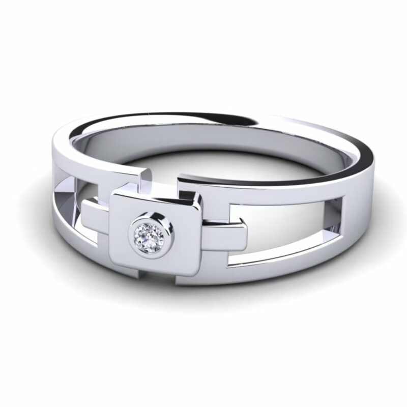 Blue Mist Sapphire Halo Ring - Image 3