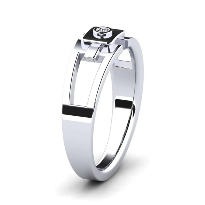 Blue Mist Sapphire Halo Ring - Image 2